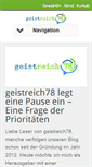 Mobile Screenshot of geistreich78.info
